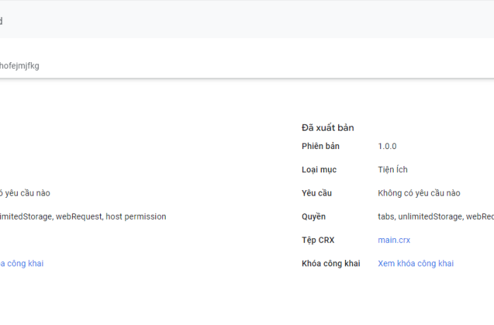 Hướng dẫn cập nhật extension trên Chrome của Google