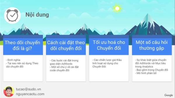 Tài liệu hướng dẫn cài đặt theo dõi chuyển đổi trong Google Adwords