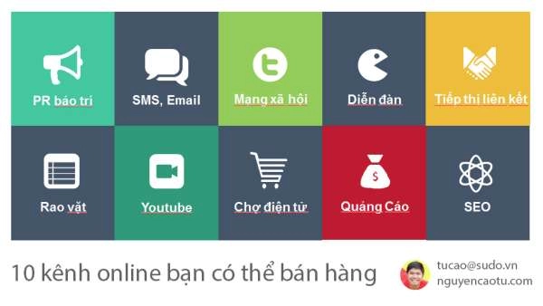 Những kênh bán hàng Online hiện nay, bạn biết bao nhiêu?