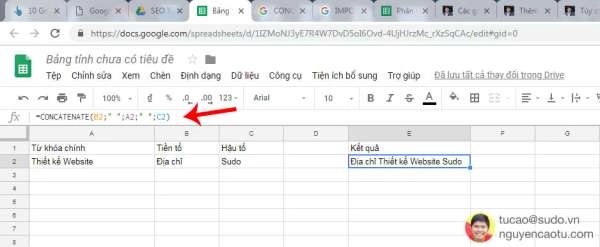 Hàm tính toán trên Google Sheet người làm Digital Marketing nên biết