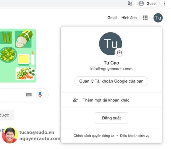 Cách dùng email doanh nghiệp để tạo tài khoản Google