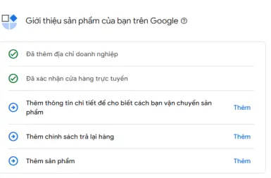 [GMC] Những thông tin cần xác minh sau khi tạo tài khoản Google Merchant Center