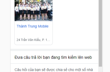 Dữ liệu có cấu trúc trên Google, doanh nghiệp, logo, thời gian hoạt động, mạng xã hội...