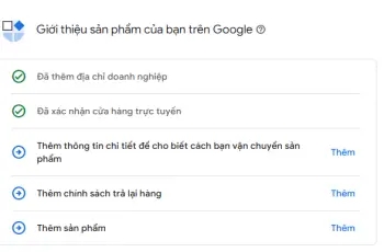 [GMC] Những thông tin cần xác minh sau khi tạo tài khoản Google Merchant Center