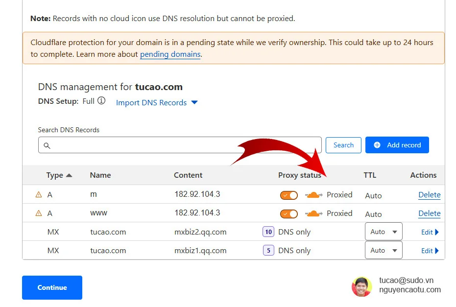 Cách trỏ nhiều domains khác về cùng 1 domain qua Cloudflare ngon và miễn phí