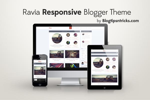 Ravia - A Responsive Blogger Template 