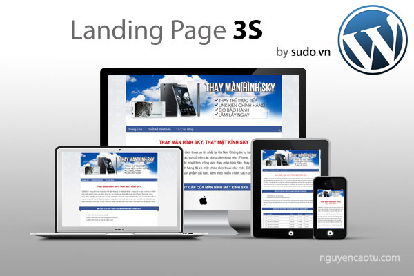 Theme Wordpresss Landing Page 3S