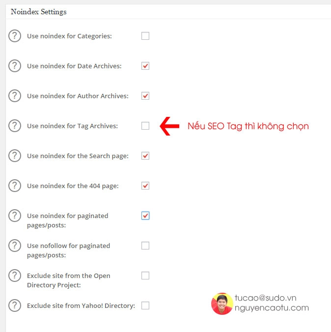 Tùy chọn chặn những trang kém chất lượng trong ALL in Seo Pack