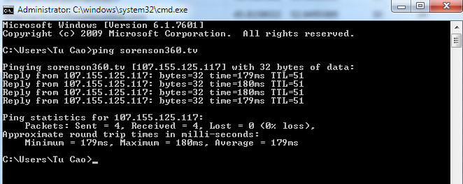 Kiểm tra domain đã được trỏ về VPS hay chưa