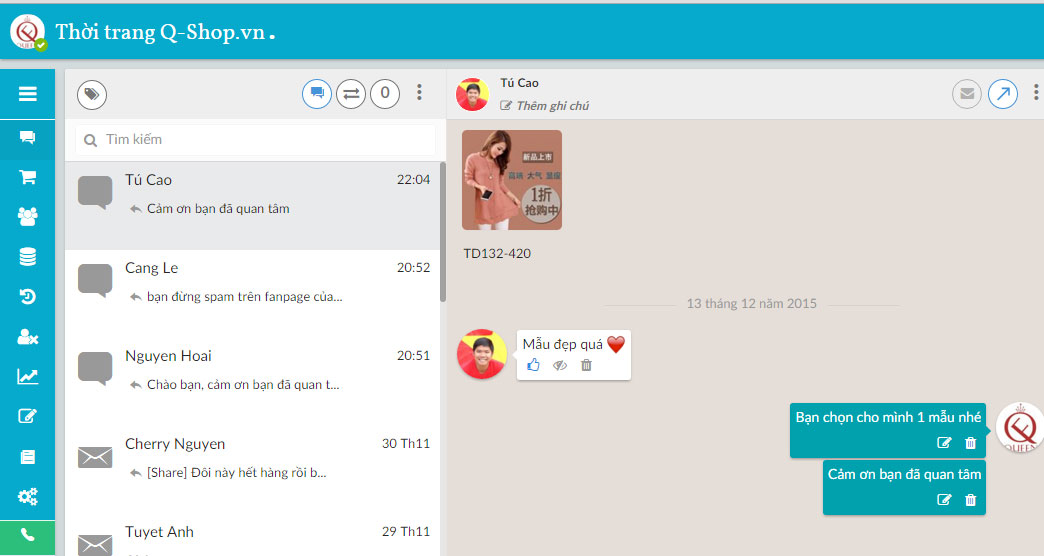 PanCake tiện ích quản lý comment, inbox trên Facebook