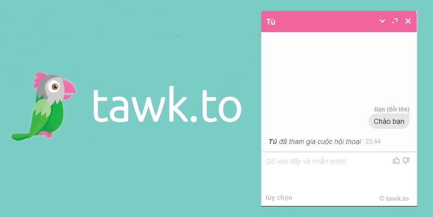 Tawk giải pháp tích hợp live chat vào website miễn phí