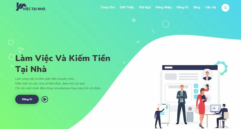 ViecTaiNha.Online nền tảng tìm cộng tác viên viết bài chất lượng